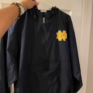 Notre dame windbreaker